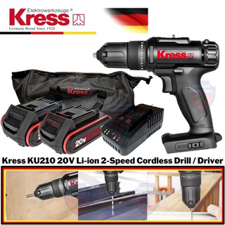 Kress KU210 20V Li-ion 2-Speed Cordless Drill / Driver | Shopee Malaysia