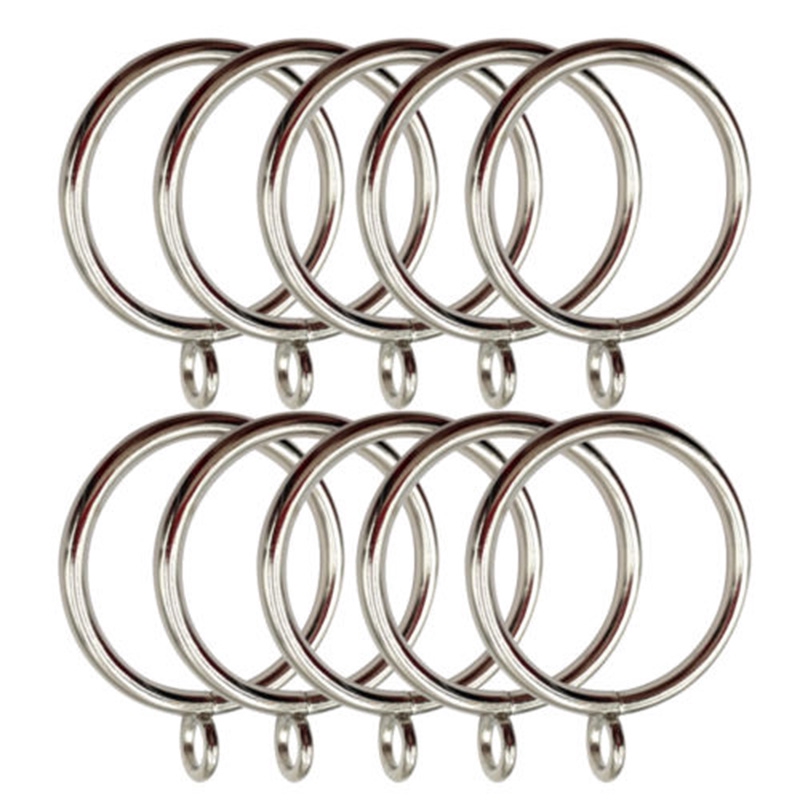 20x Curtain Rings Pole Rod Voile Net Ring Rod Clip Rings Drapery