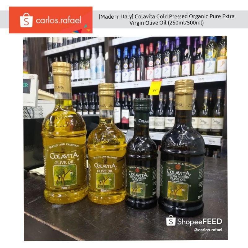 [Made in Italy] Colavita Cold Pressed Organic Pure Extra Virgin Olive ...