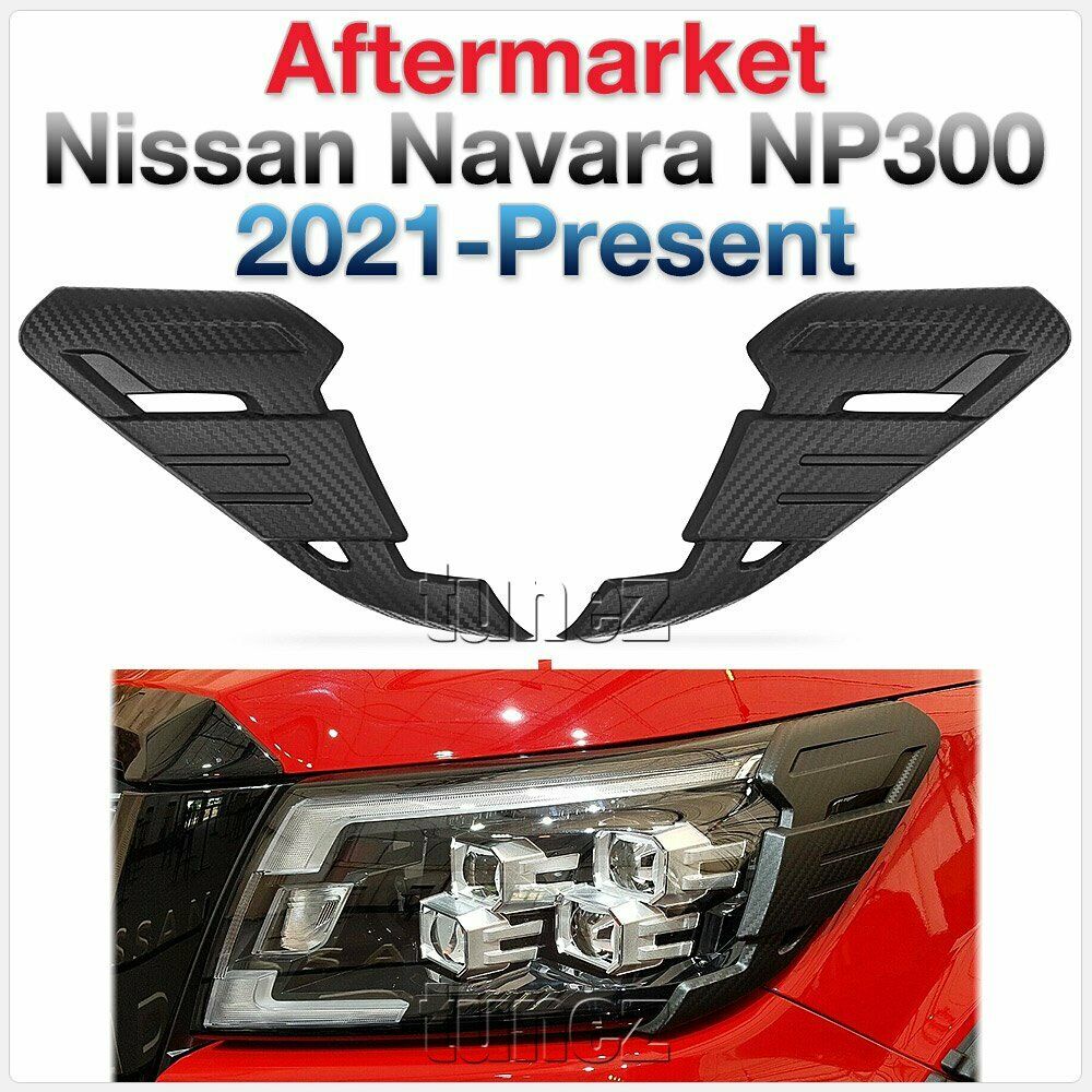 Nissan Navara NP300 D23 Carbon Print Rear Headlight Cover Shopee Malaysia