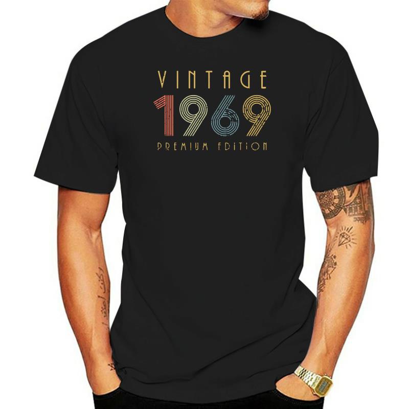 Born In 1969 Vintage Pop 50th Birthday T Shirt Pictures Cotton Spring Interesting Basic Printed Over Size S-5XL Natural Shirt