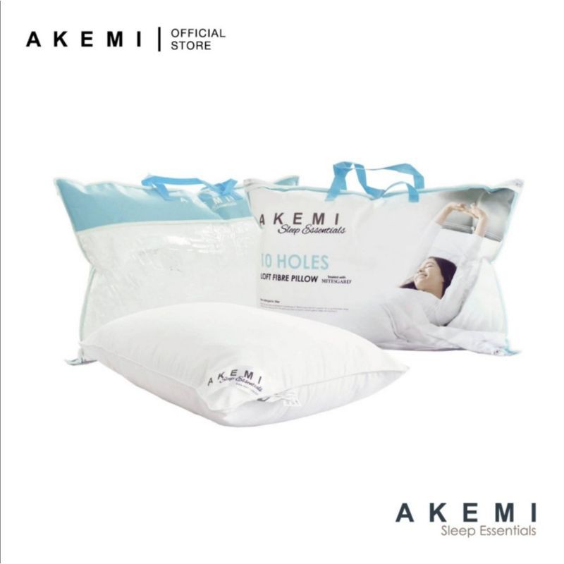 Akemi Sleep Essentials 10 Holes Loft Fibre Pillow