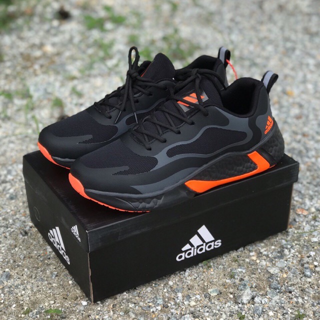 adidas alphabounce black orange