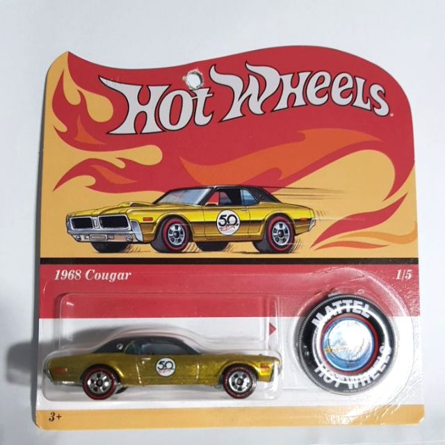 hot wheels 1968 cougar 50th anniversary