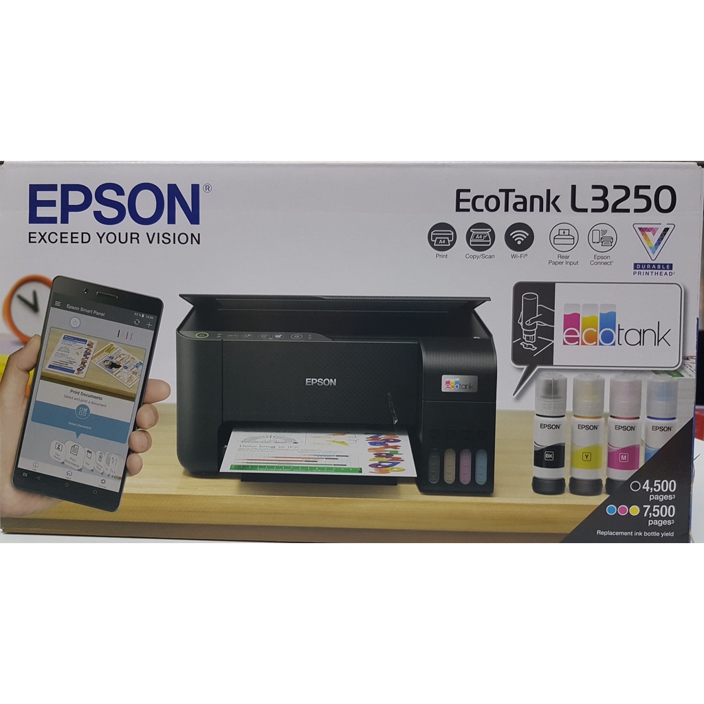 Epson EcoTank L3250 A4 WiFi AllinOne Ink Tank Printer Shopee Malaysia