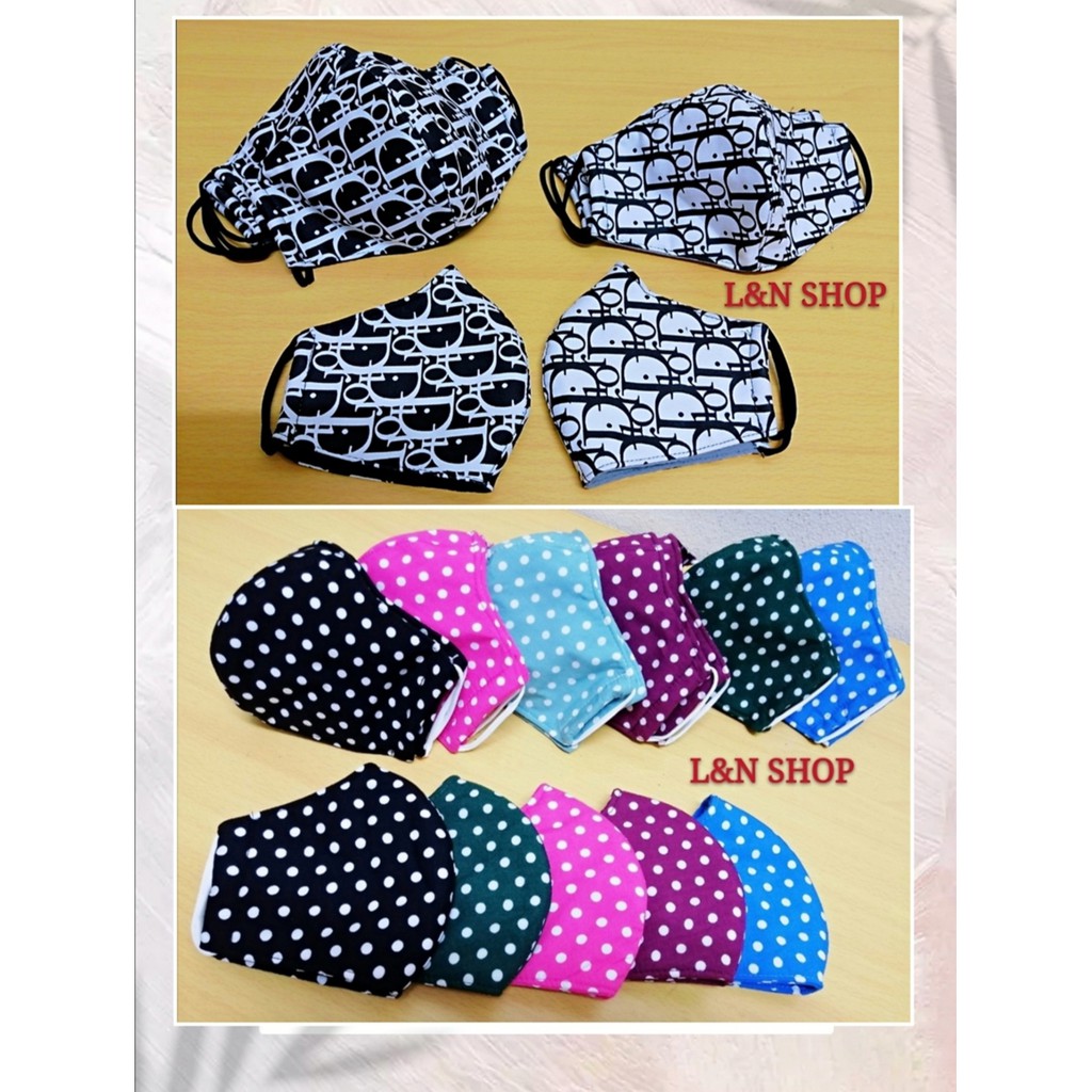 Vietnam Fashion Cotton Face Mask 3 Layer / AntiDust Face Mask Topeng