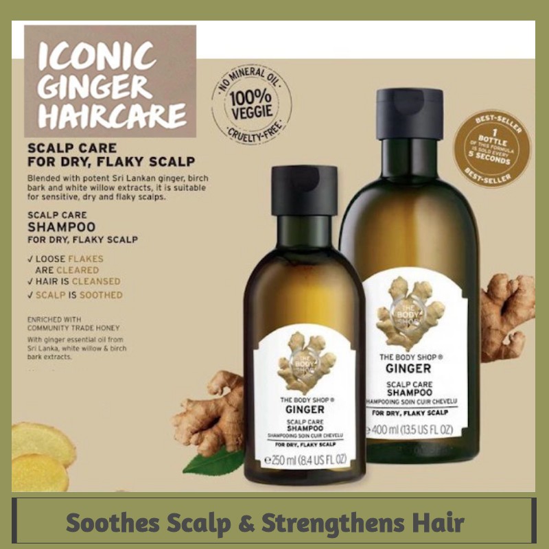 Ready Stock] The Body Shop Ginger Scalp Care Shampoo Conditioner  Anti-dandruff /Anti-Hair Loss Hair Grow 400ml | Shopee Malaysia