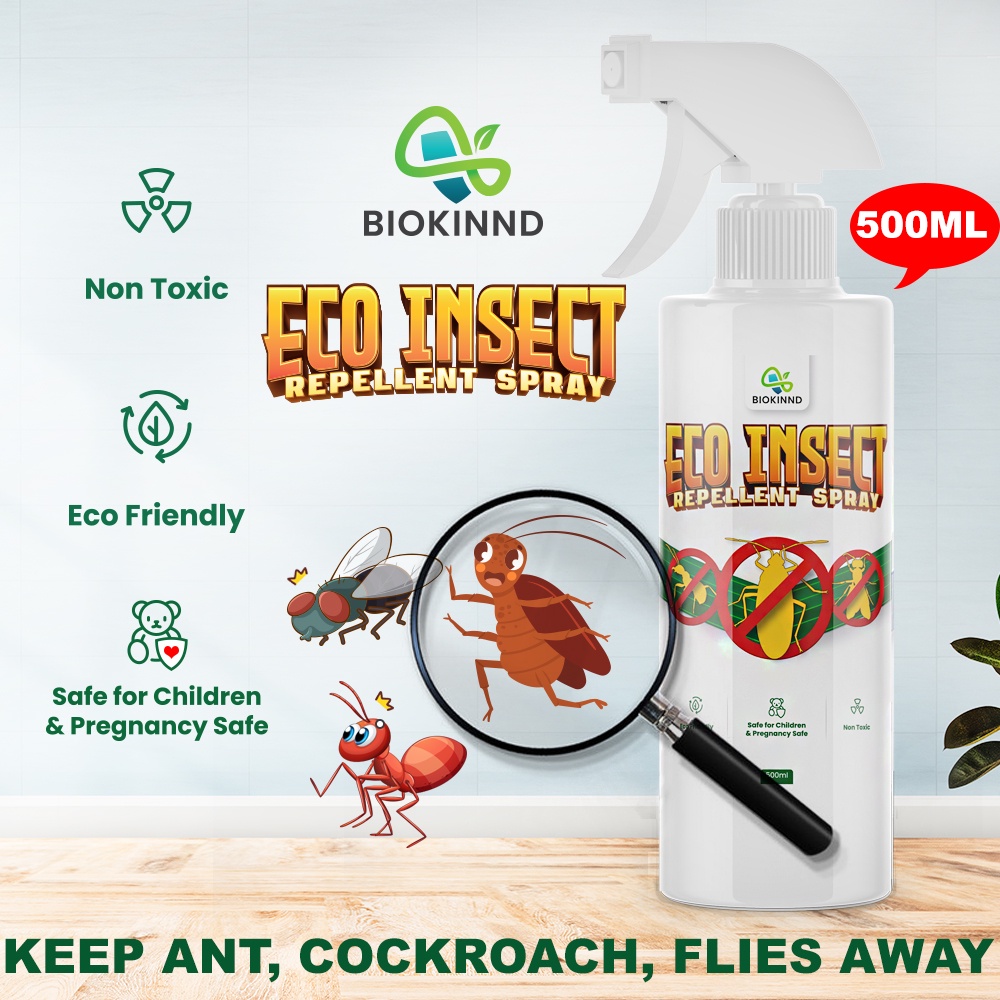BIOKINND Eco Insect Repellent Water Based Spray (500ml) Penghalau