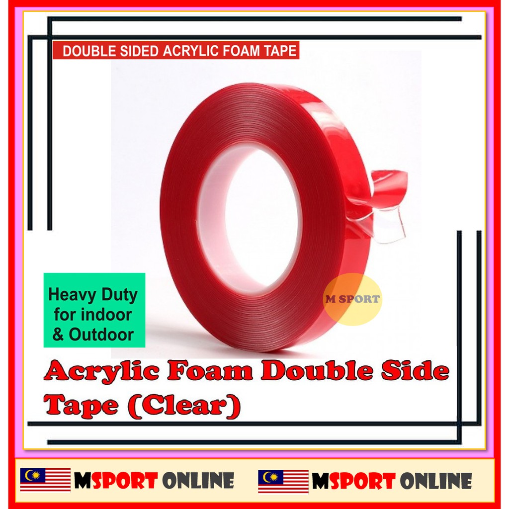 3m Vehicle Double Sided Clear Sticker Car Adhesive Acrylic Foam Tape ...