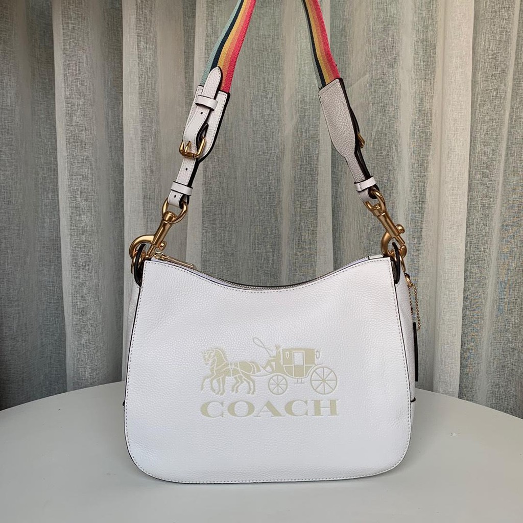 coach shoulder bag white