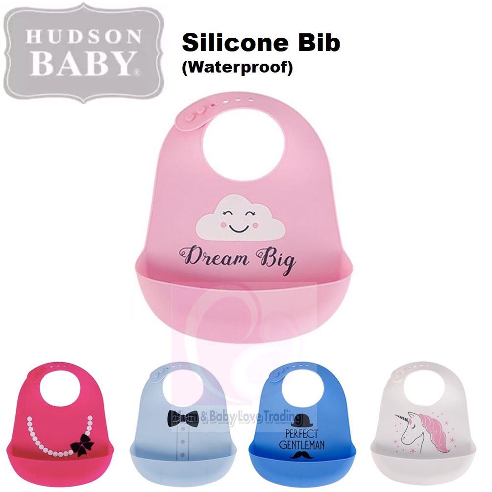 hudson baby silicone bibs
