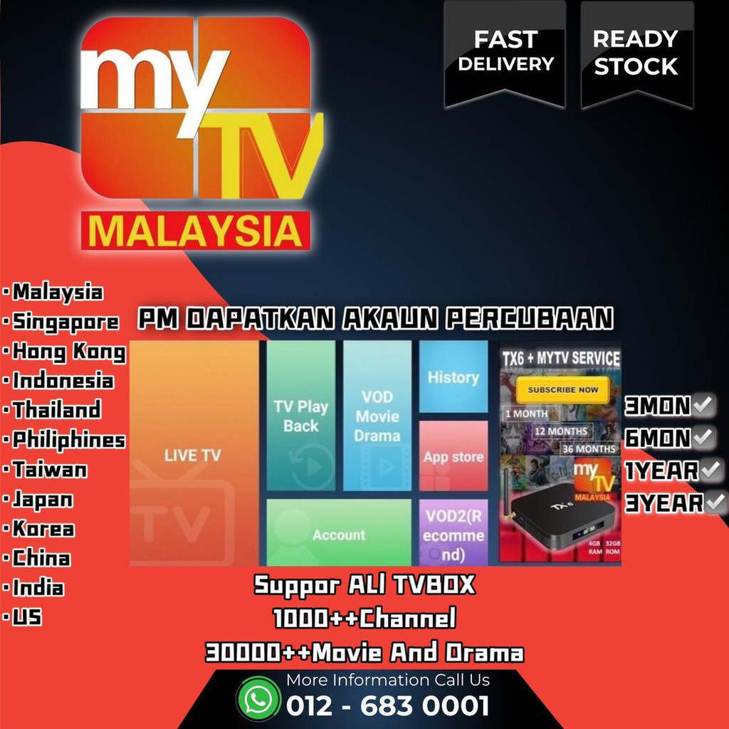 Buy 1 5min For Send Code Mytv Iptv Malaysia Subscribe Iptv Vvip Free Trial For Android Seetracker Malaysia