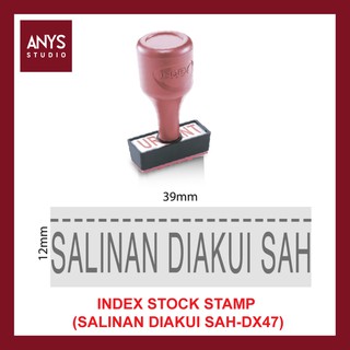 Index Stock Stamp (Salinan Diakui Sah) DX47