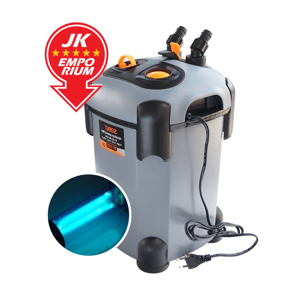 Sobo Aquarium External Canister Biological Filter Pump with UV Light SF