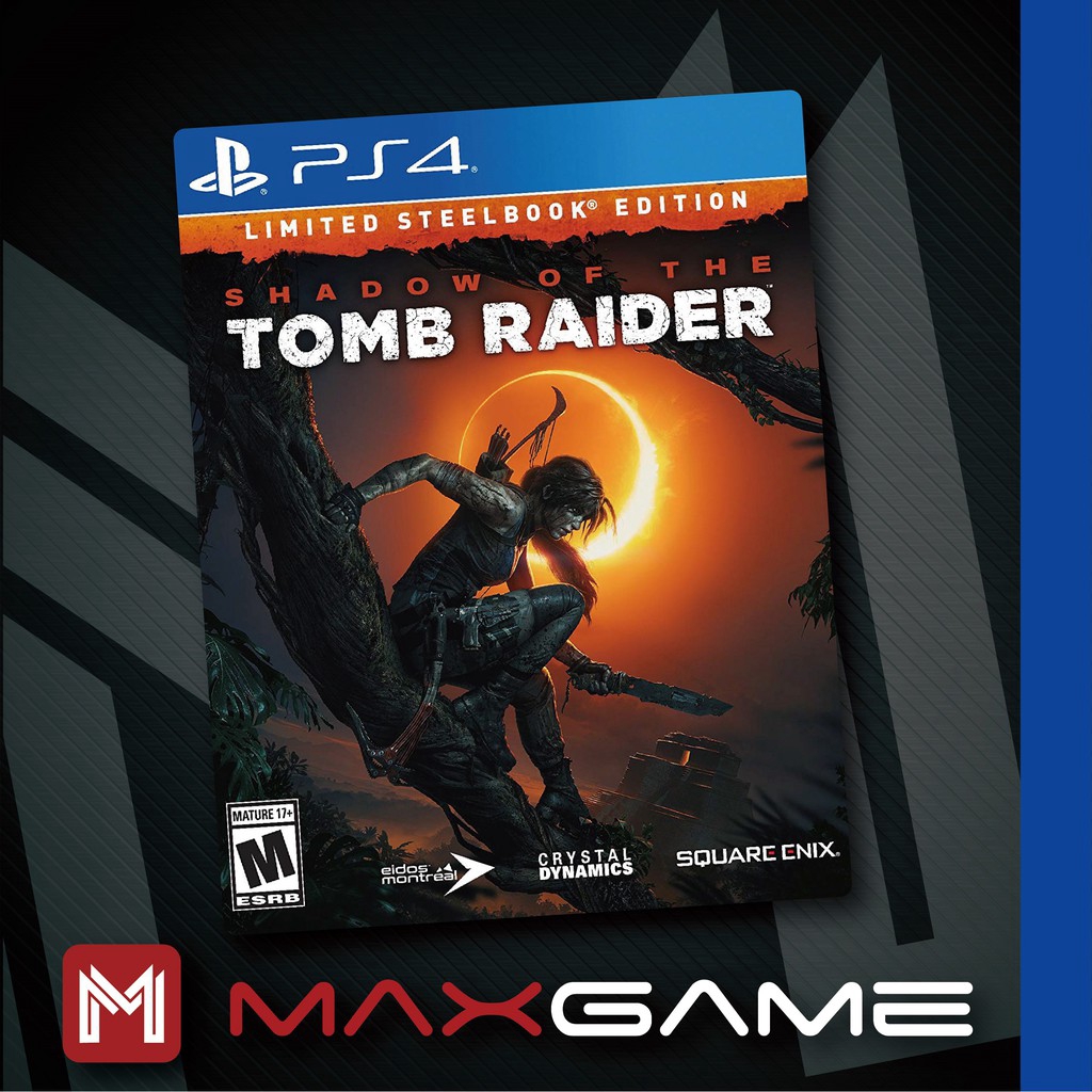 Shadow Of The Tomb Raider – Édition Limitée Steelbook PS4, Bon état, Région Libre