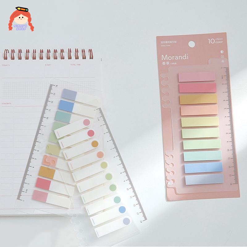 MissNikki Transparent Sticky Notes Set to do list planner 200pcs Index Bookmark Sticker Label