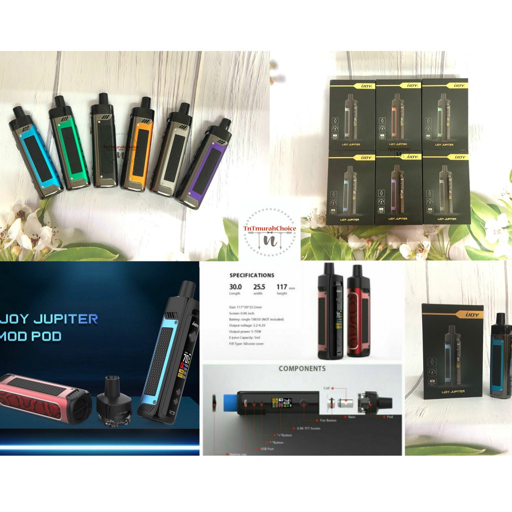 IJOY JUPITER original POD MOD VAPE 70W JUPITER KIT 5ML Shopee Malaysia