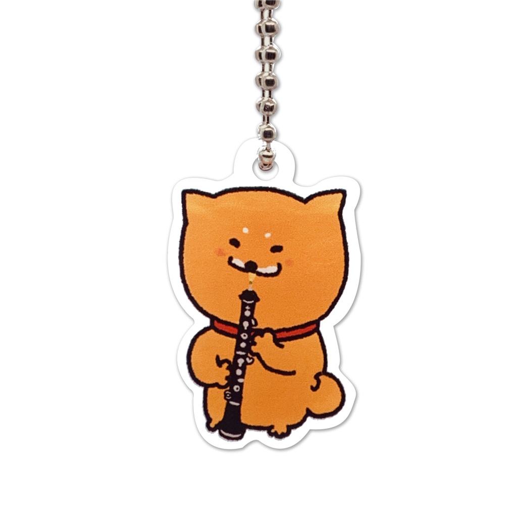Shiba Inu Raku Music Keychain (Oboe) Shopee Malaysia