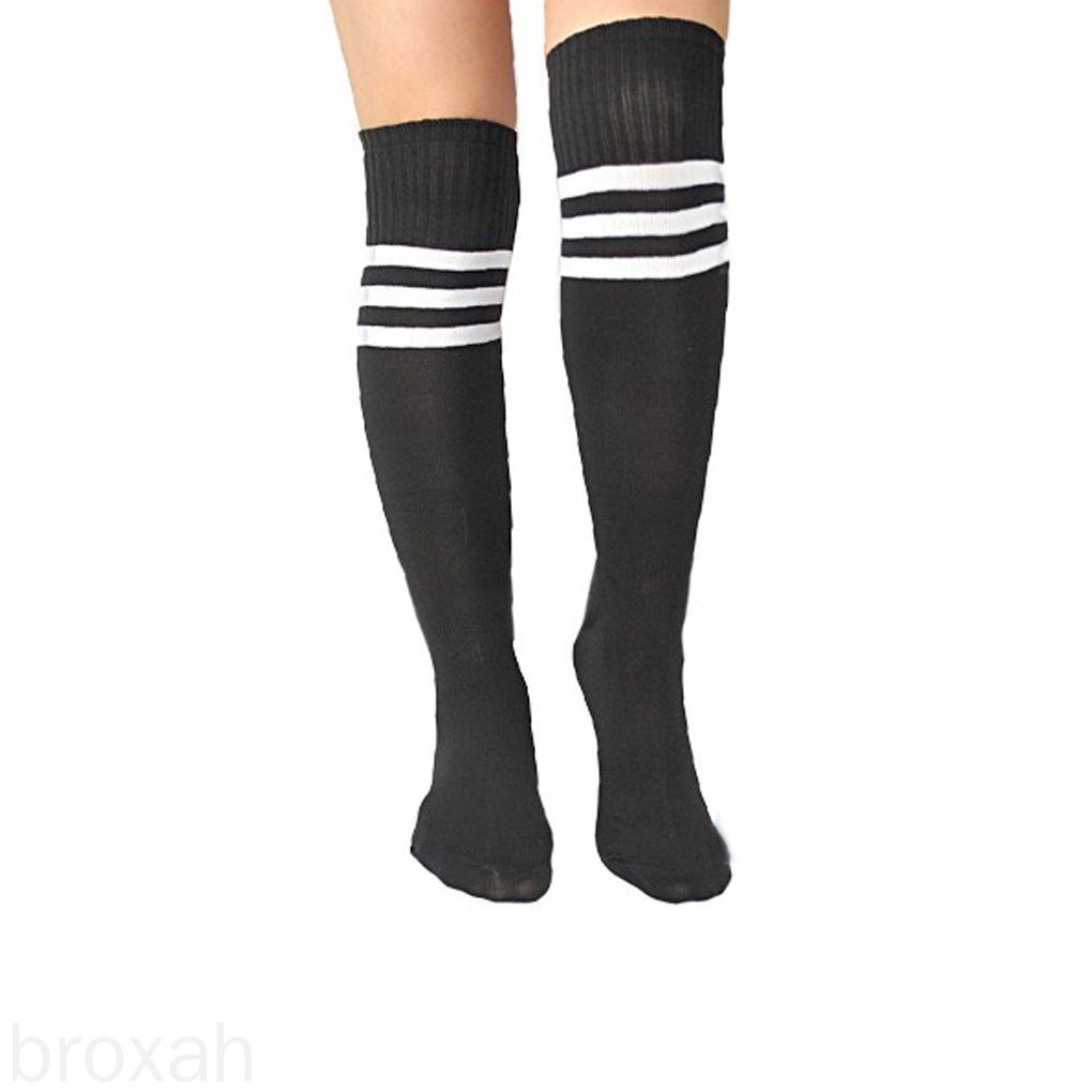 Mens Womens Soft Socks Soccer Baseball Football Over Knee broxah