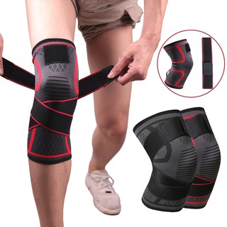 1PC Dual-use Pressurized Knee Pads Braces Strap Removable Knee Support Crossfit Fitness Running Sports Knee Protector