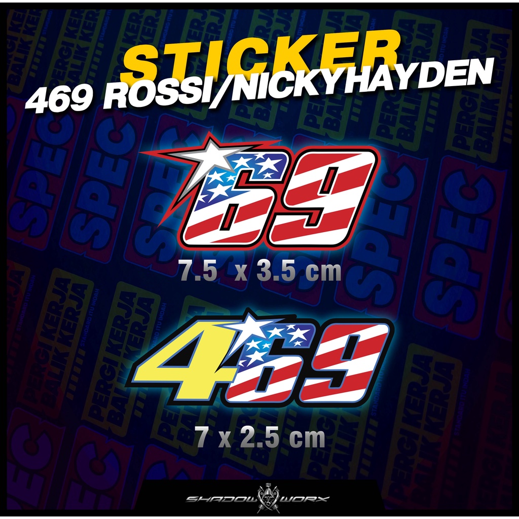 STICKER PRINT 469 ROSSI/NICKYHAYDEN