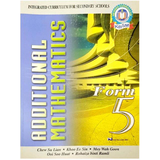 BUKU TEKS  Additional Mathematics Form 5  Shopee Malaysia