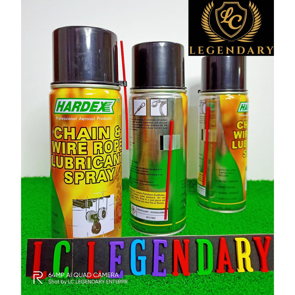 HARDEX CHAIN & WIRE ROPE LUBRICANT SPRAY / CHAIN LUBE (400ML) Shopee Malaysia