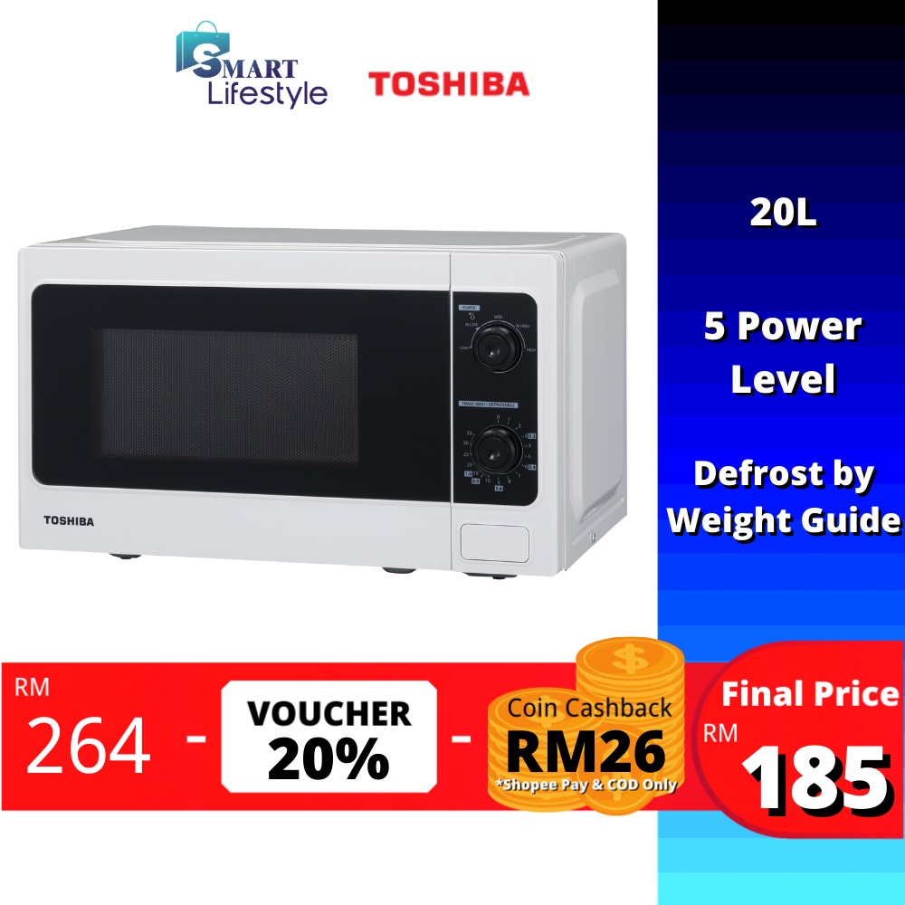 Toshiba Dial Type Microwave Oven (20L) ER-SM20(W)MY