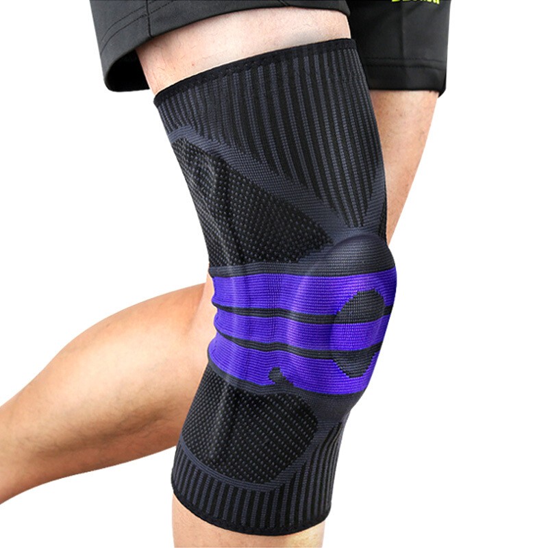 Silicone Spring Knee Brace Sport Support Strong Meniscus Compression ...