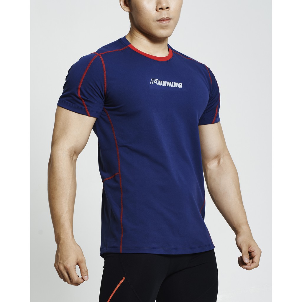 BE Elementz Supercool Running Shirt (Navy) MRT0005