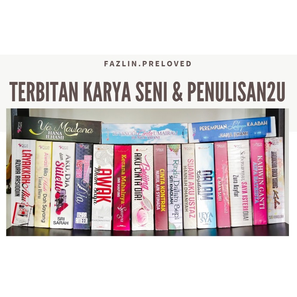 Buy Preloved Novel Terbitan Karya Seni Penulisan2u Seetracker Malaysia