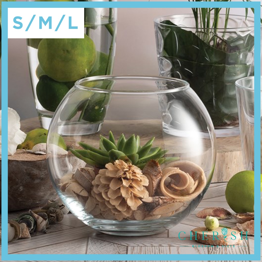 Pasabahce Fish Bowl Vase [Ready StockGlass/Flower/Minimalist/Pasu