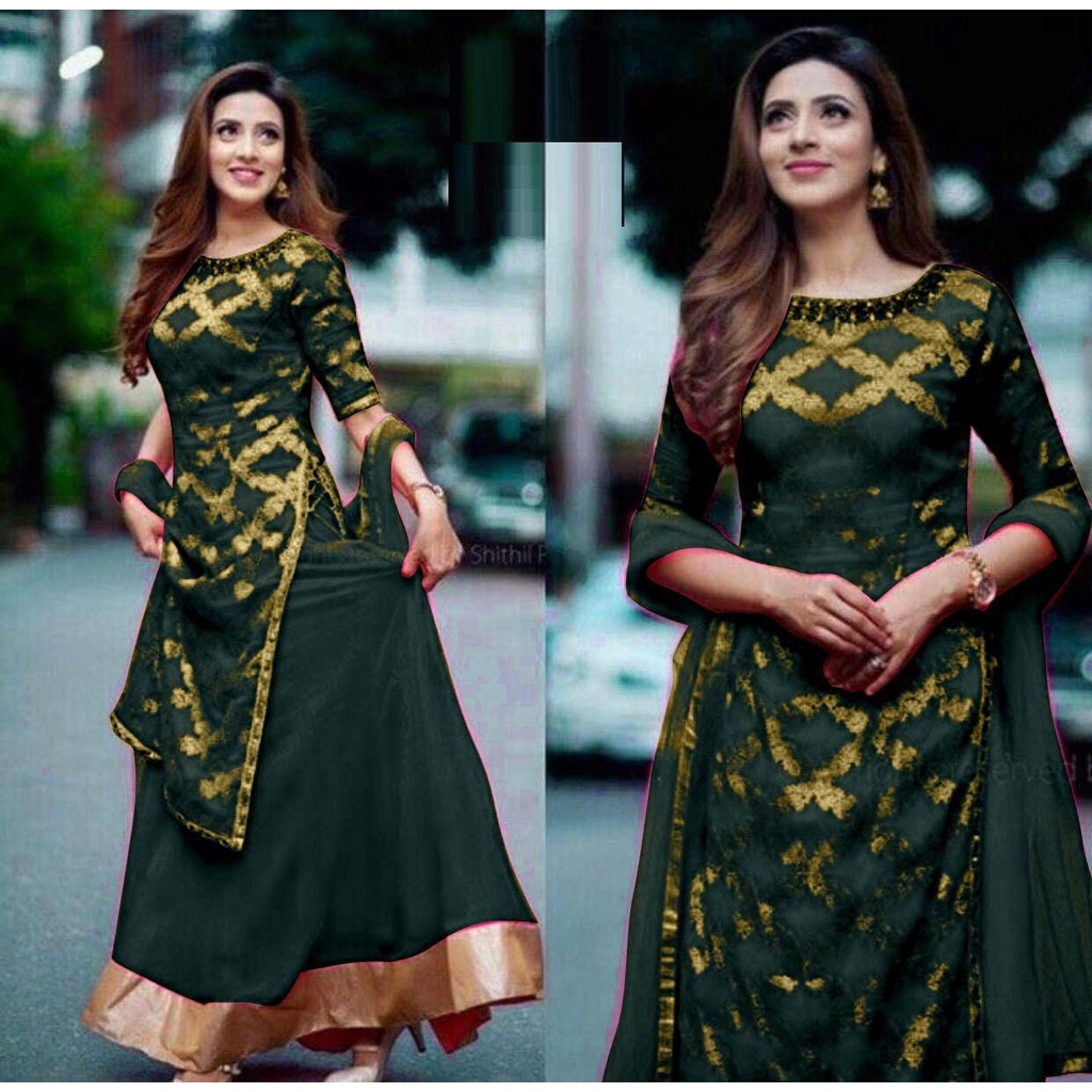 We Launching A New Beautifull Wedding Special Full Stitched Printed Kurti  With Skirt & Dupatta For Girls/Womens | Shopee Malaysia