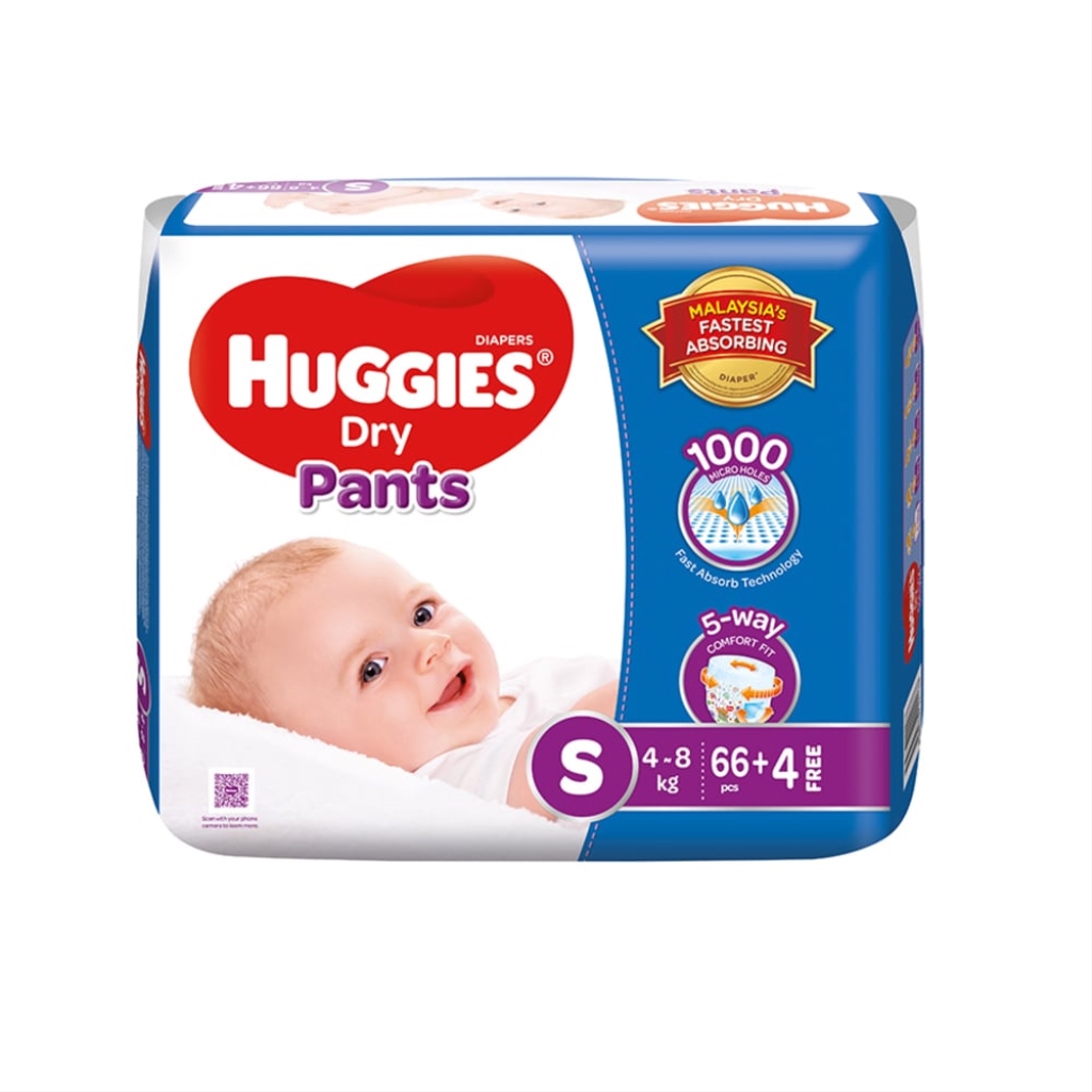 HUGGIES Dry Pants Super Jumbo S 884s | Shopee Malaysia