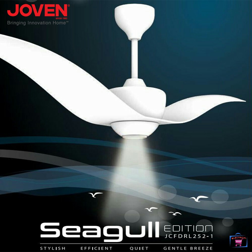 Joven Wh Seagull Edition 52 Ceiling Fan White Ready Stock