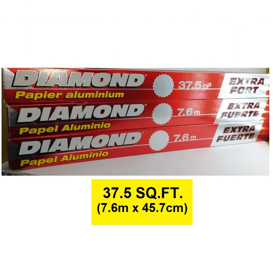 Diamond Aluminium Foil Heavy Duty 37.5sqf ft ORIGINAL | Shopee Malaysia