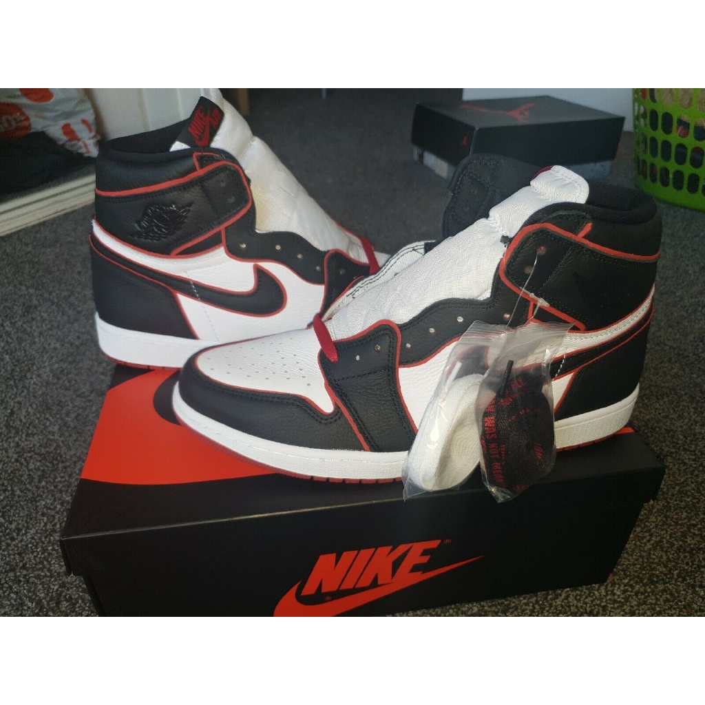 Nike Air Jordan 1 Retro High Og Bloodline Black Gym Red White Men 11 Shopee Malaysia