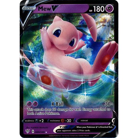 Mew V 069 1 Ultra Rare Sword Shield Darkness Ablaze Singles Official Pokemon Tcg Cards Shopee Malaysia