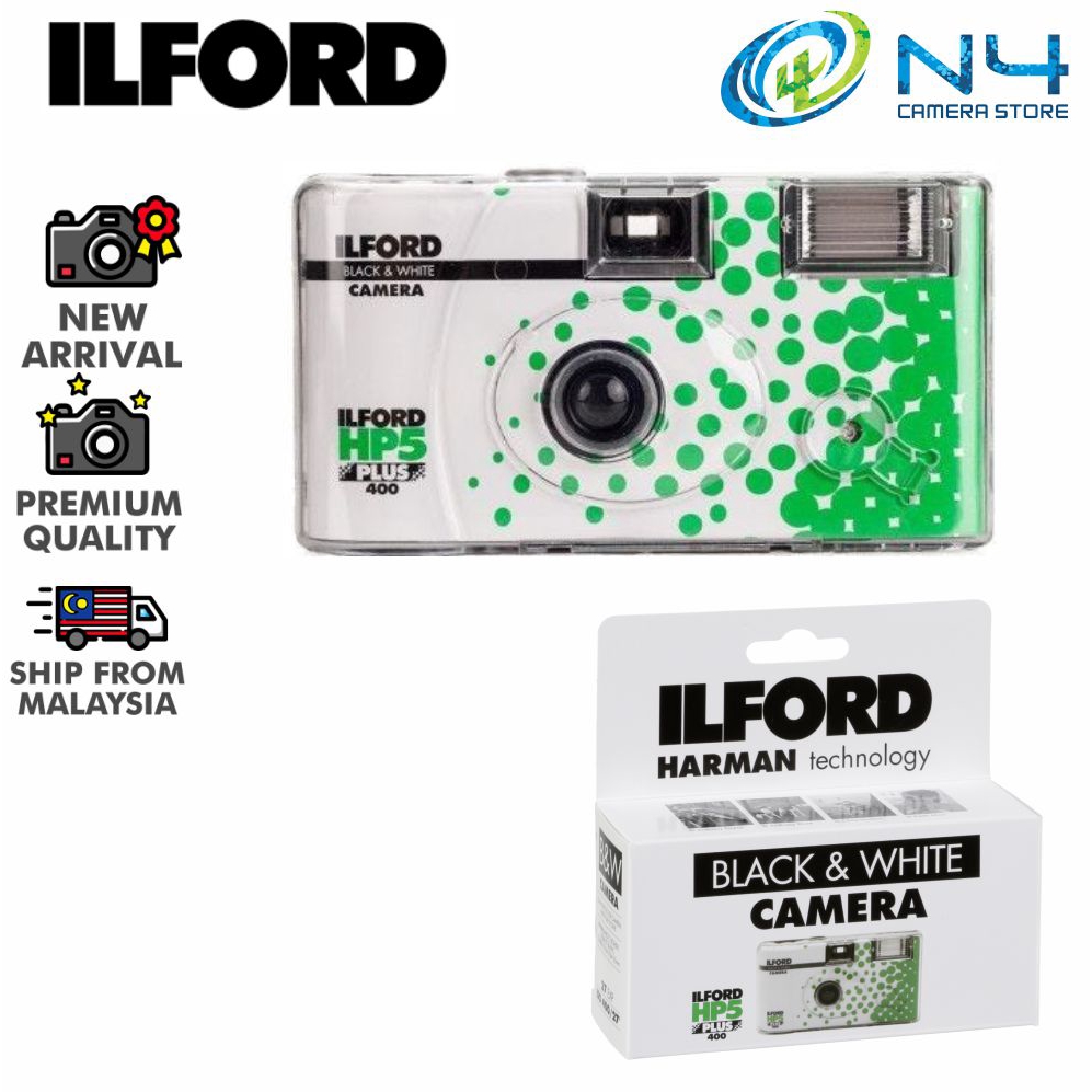 Ilford HP5 PLUS Super Single Use Disposable Black & White Camera (27 Exposures) (Expired 01/