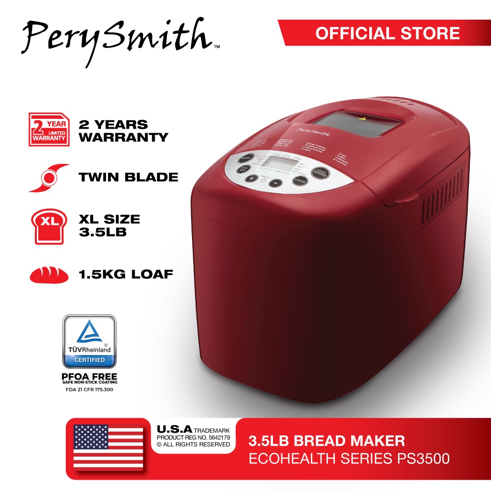 Buy Perysmith Bread Maker Ecohealth Series Size Xl 3 5lb Ps3500 Seetracker Malaysia