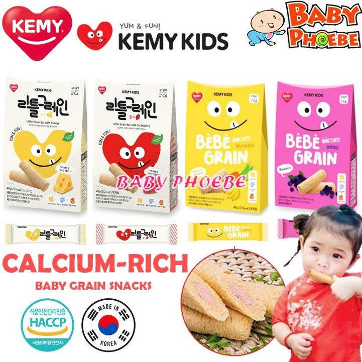Cerelac Rice Happy Baby Cereal Kemy Kids Baby Bebe Grain Little Grain Bar 40g 9 Months 1pc Made In Korea Baby Phoeb Shopee Malaysia