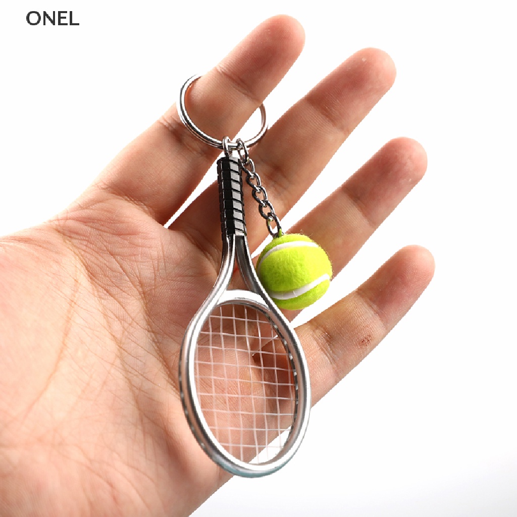 on Cute Sport Mini Tennis Racket Pendant Keychain Finder Holer Accessories Gifts my