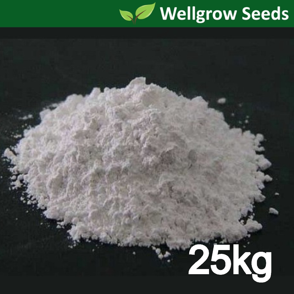 Agriculture Lime 25kg (Calcium Carbonate CaCO3) Kapur Pertanian