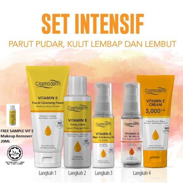 Cosmoderm Vitamin E Scar Healing Intensive Set Suitable For Serious Scar Problem Shopee Malaysia