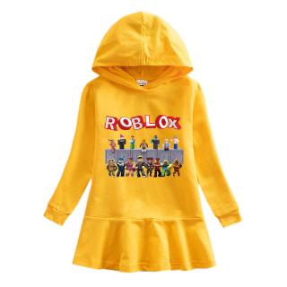 Gold Jim Autumn Foreign Trade Roblox My World Girls Hooded Sweater Dress Shopee Malaysia - roblox catalog gold girl jacket