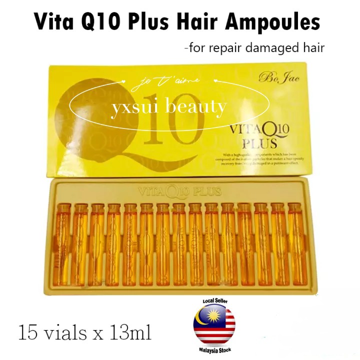 VITA Q10 PLUS Hair Ampoule (13ml x 15pcs) for Intensive Treatment of