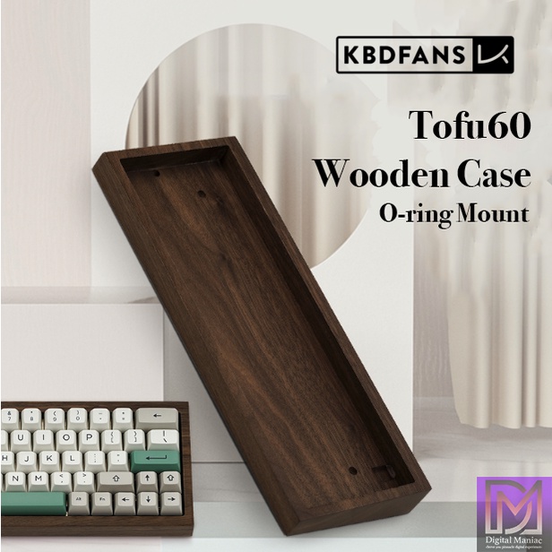 [FREE SHIPPING] KBDFans Tofu60 Wooden Keyboard Case Oring Mount Wood