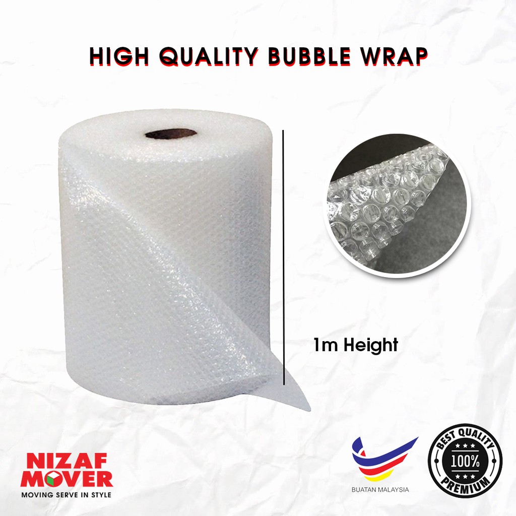 Bubble wrap Packing Wrapping 100cm x 100cm/1m x 1m bubblewrap Shopee