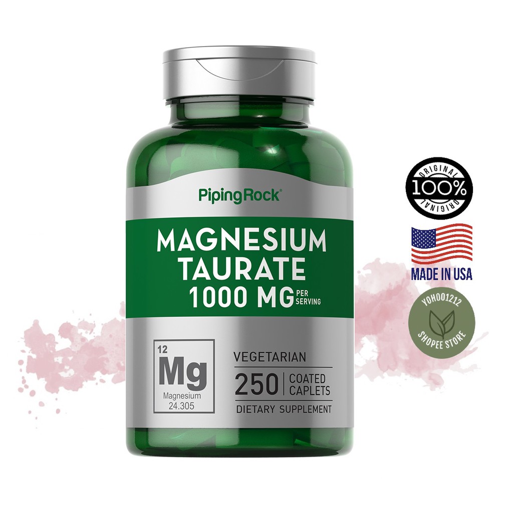 [Ready Stocks] Magnesium Taurate 1000mg per servings, 250 Coated