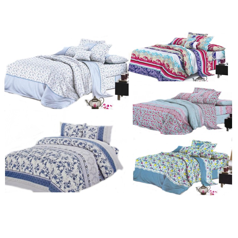 Super Queen Size Fitted Bedding Set 3 In 1 Shopee Malaysia